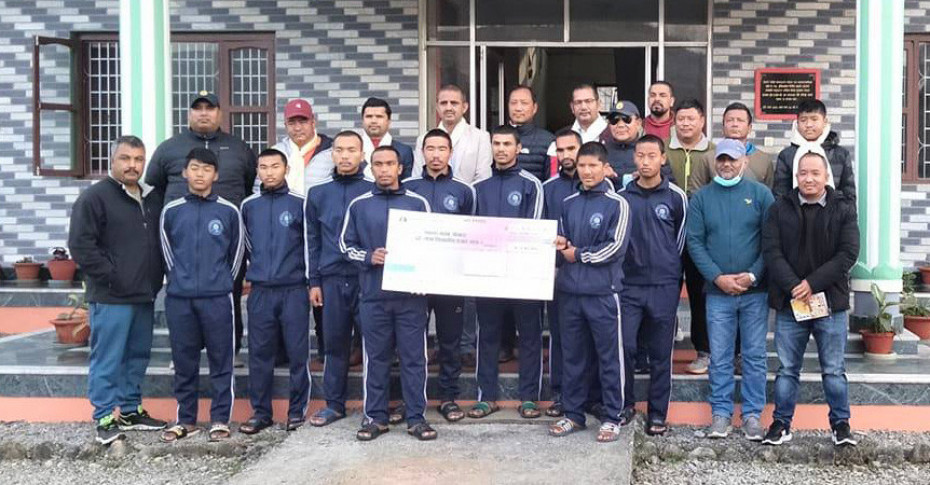 लुम्बिनी विकास बैंकद्वारा सहारा एकेडेमीलाई सहयोग